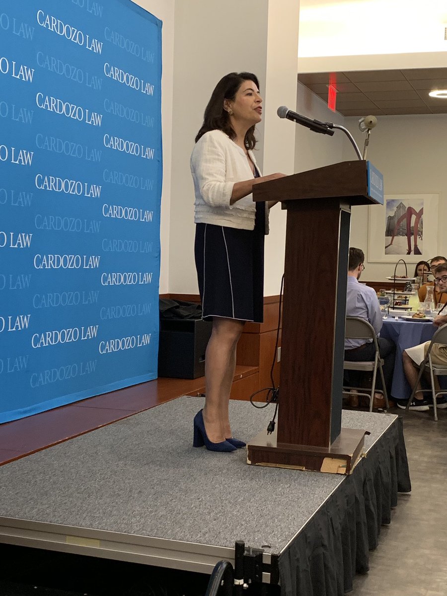 State Senator @AnnaMKaplan recalls her own life journey as she addresses the class of &lsquo;22. #cardozolaw22