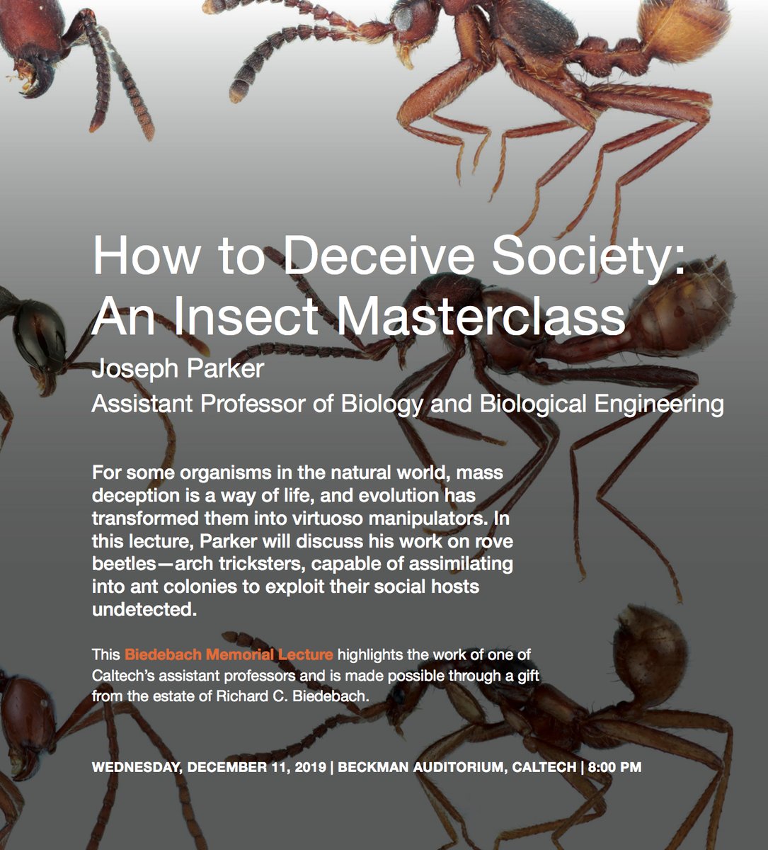 I'll be giving the @Caltech Watson lecture tomorrow at 8pm - open to the public and free!